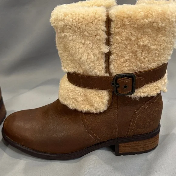 NWOT UGG Blayre II Shearling Leather Booties – Size 8 - Picture 13 of 16